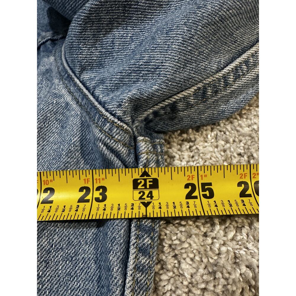 Vintage Lee Denim Jacket Men’s Medium Blue Jean Trucker 100% Cotton USA Made - Picture 4 of 6